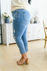 Florence High Waist Destroyed Boyfriend Jeans