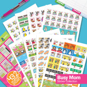 Best Planner Stickers | Family, Work, To-Dos, Events, Goals | 8 Styles - Denise Albright® 