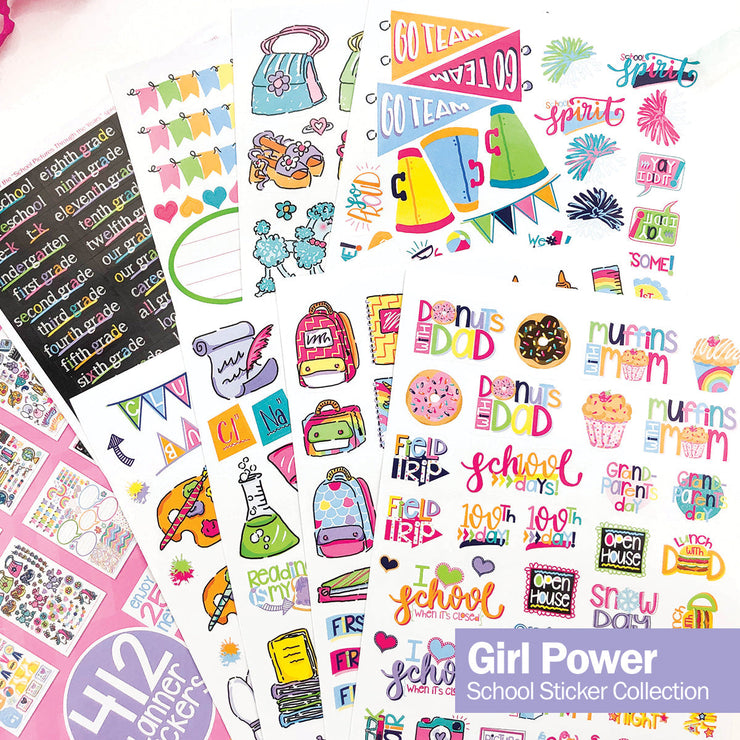 Best Planner Stickers | Family, Work, To-Dos, Events, Goals | 8 Styles - Denise Albright® 