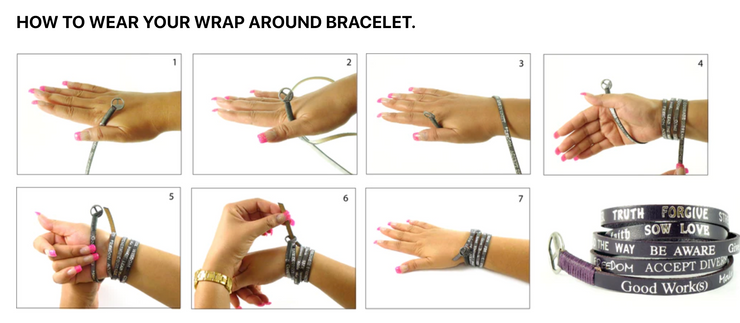 Good Work(s) You Are Beautiful Wrap Around Bracelet