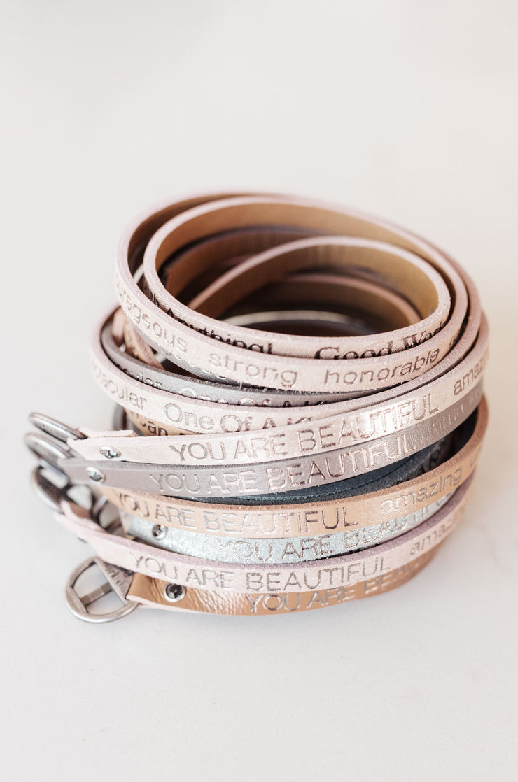 Good Work(s) You Are Beautiful Wrap Around Bracelet