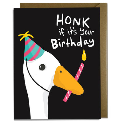 Goose Honk Birthday Card